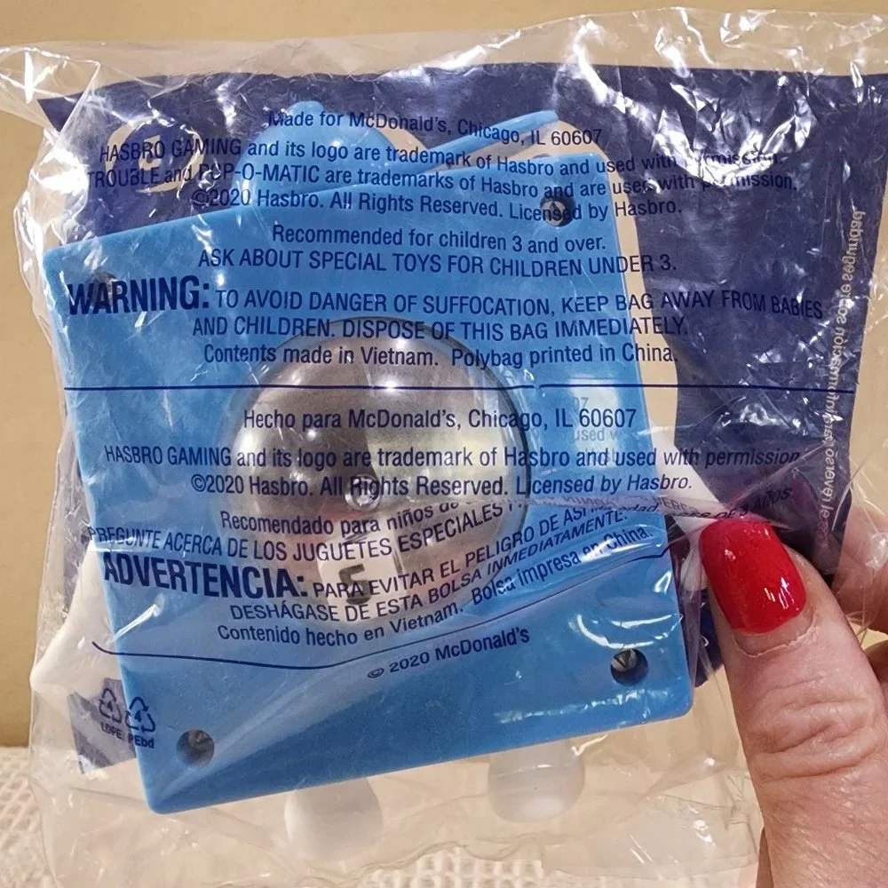2020 Hasbro TROUBLE Mini Travel Game #5 McDonalds Happy Meal Toy - SEALED